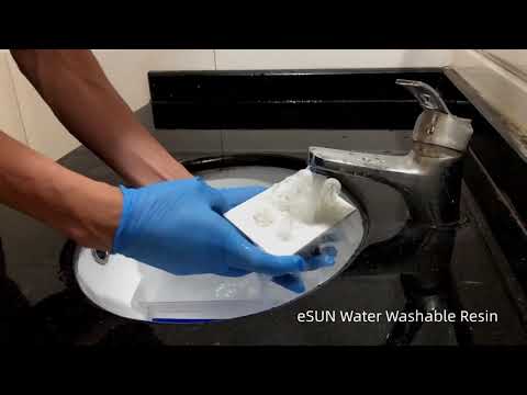 eSUN-water washable resin Video