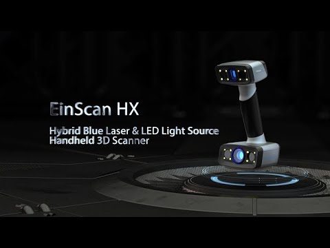 Hybrid Blue Laser & LED Light Source Handheld 3D Scanner EinScan HX - 3D Digitizing Solution