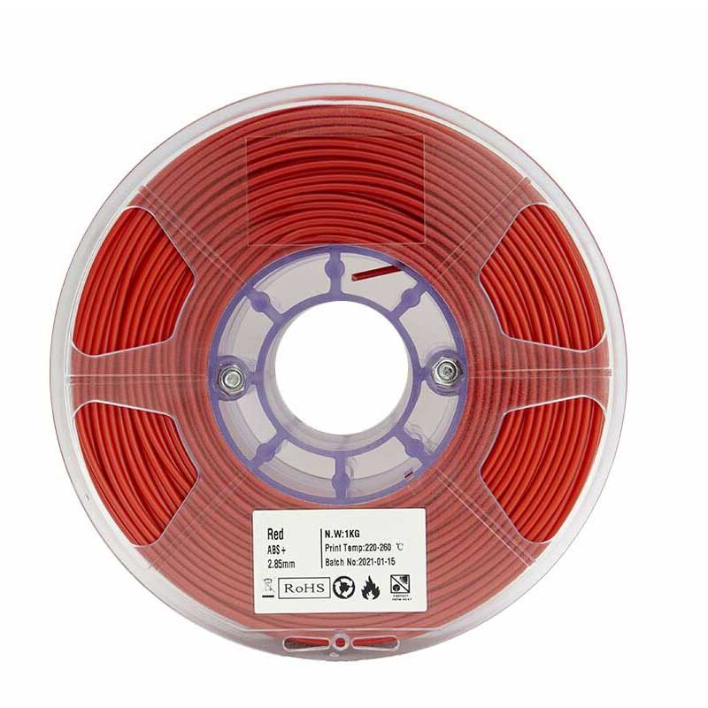 Rollo de filamento abs para impresora 3d color rojo - 10553 - MaxiTec