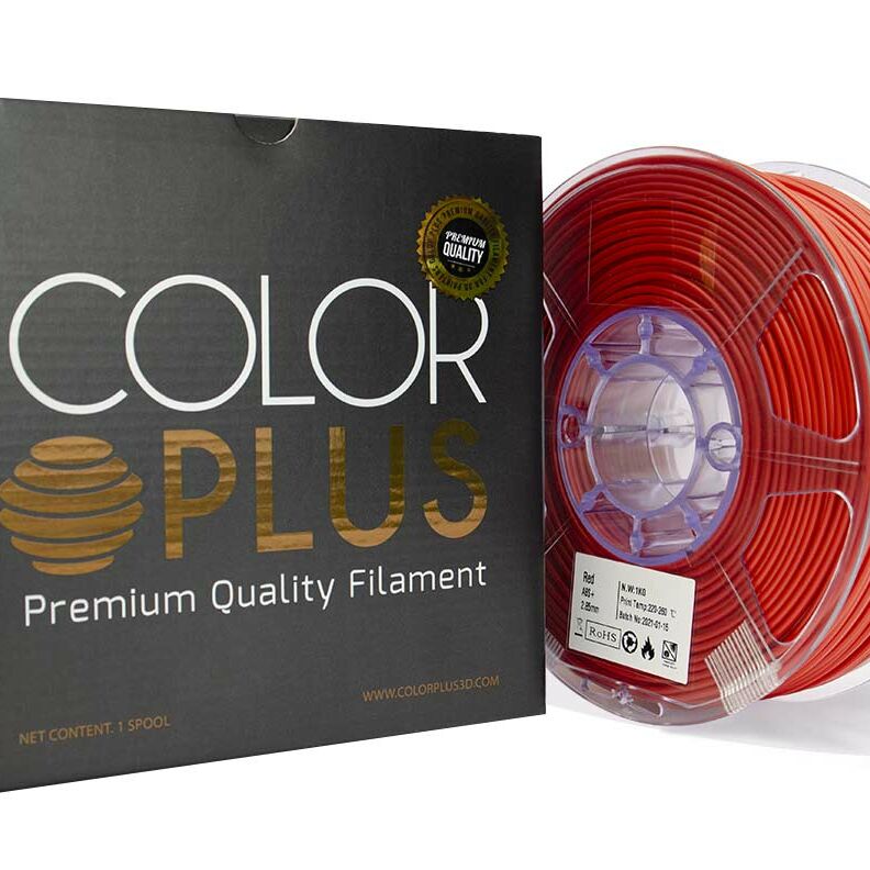 Rollo de filamento abs para impresora 3d color rojo - 10553 - MaxiTec