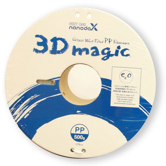 FILAMENTO 3D POLIPROPILENO 2 COLORES 1.75mm 500g, BLANCO