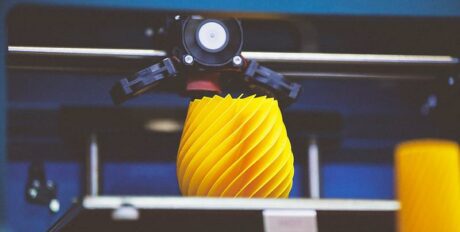 3D printing machine detail in action