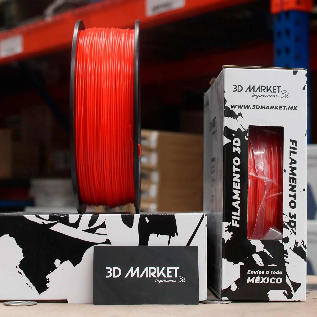 Filamento pla economico rojo para impresora 3d en 3DMARKET