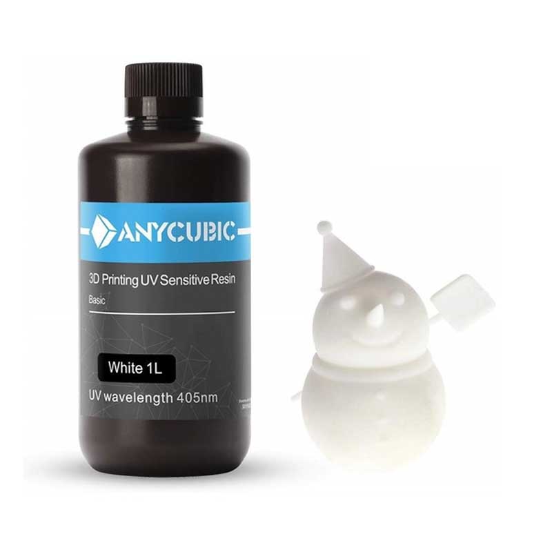 Anycubic resina white para impresora DLP de venta en 3DMARKET