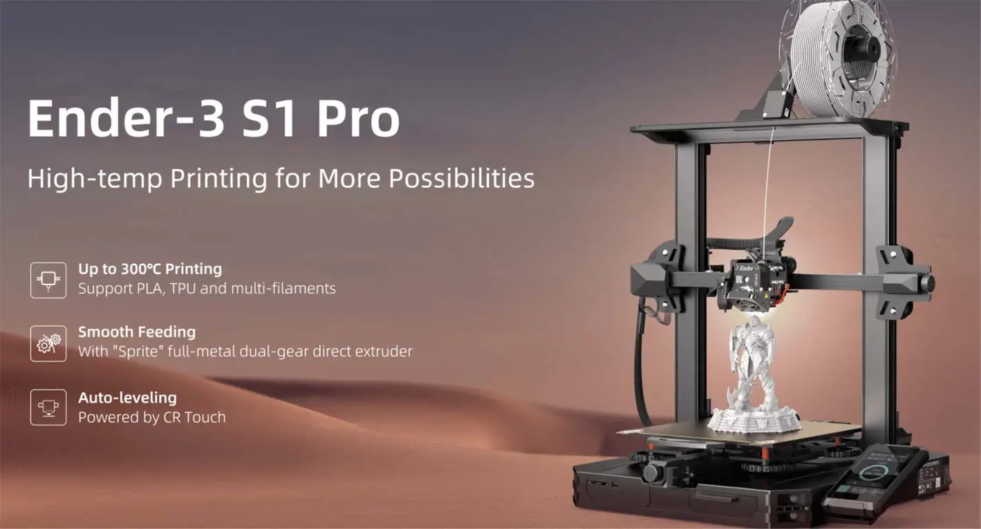 Ender 3 S1 Pro Impresora 3D Filamento Creality