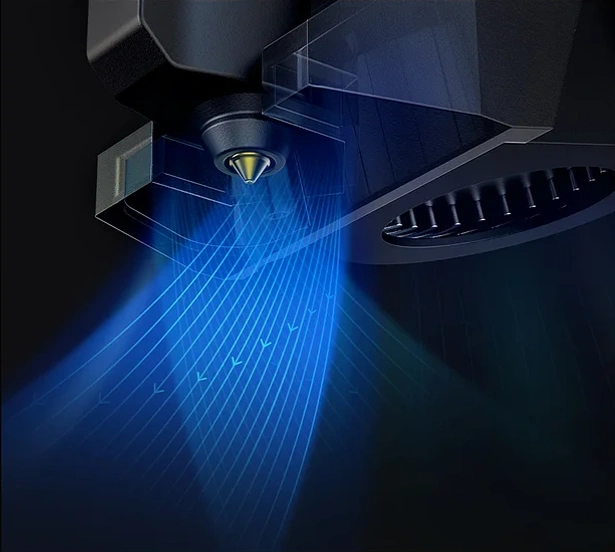 Enfriamiento de modelo con ventilador independiente 4020 - CR-M4 de Creality es una impresora 3D industrial