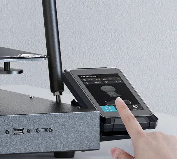 Pantalla táctil a color CR-M4 de Creality es una impresora 3D industrial