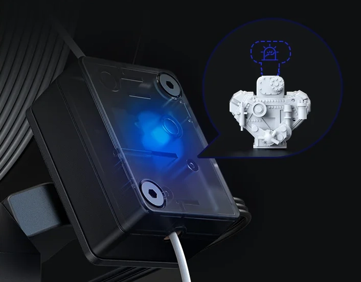 Sensor de fin de filamento CR-M4 de Creality es una impresora 3D industrial