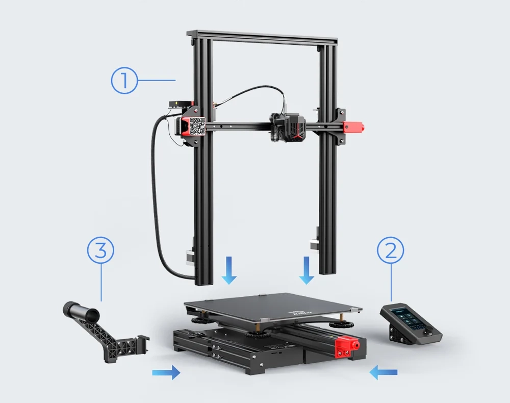 Ender 3 Max Neo Creality Montaje en 3 pasos 3D MARKET