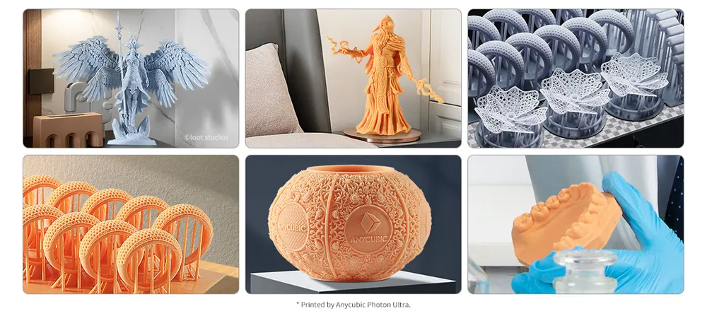 Modelos impresos en 3D con Resina Craftsman DLP de Anycubic