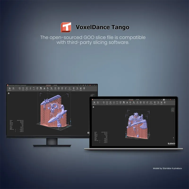 Software Voxeldance Tango Slicer compatible con Mars 4 Ultra