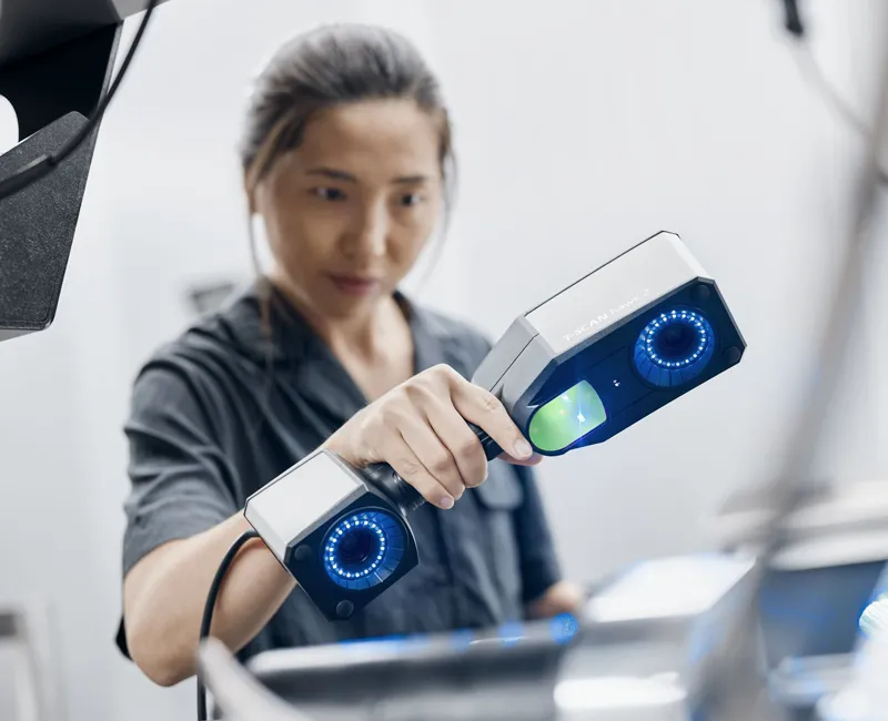 T-SCAN hawk 2 es intuitivo y se adapta fácilmente al movimiento de su mano