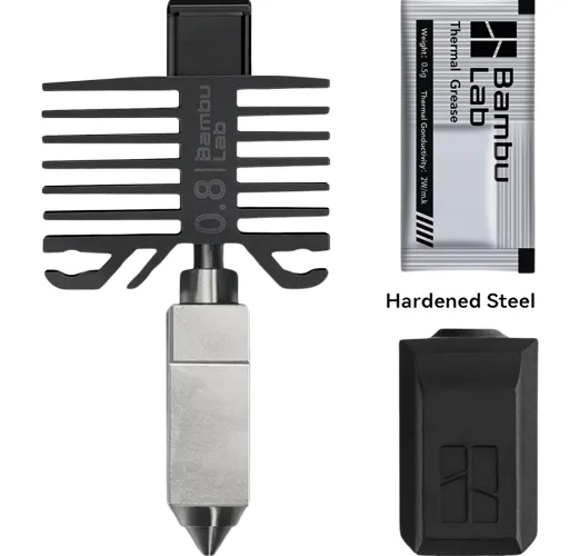 Hotend con boquilla Stainless Steel 0.8 mm Bambu Lab