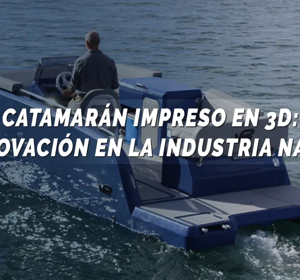 catamarán impreso en 3D