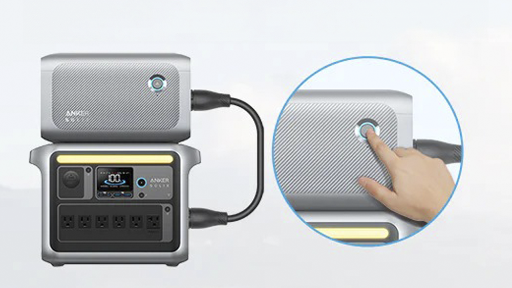 Anker SOLIX BP1000X Rueda de luz LED