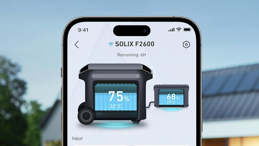 Anker SOLIX BP2600 Monitoreo Inteligente