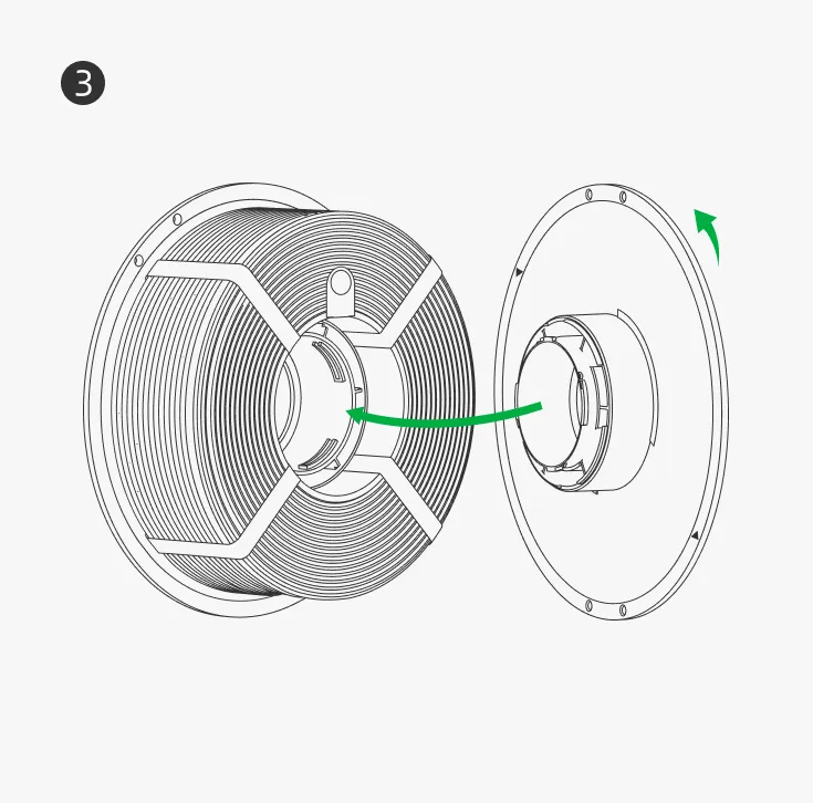 Bambu Reusable Spool Bambu Lab Paso 3