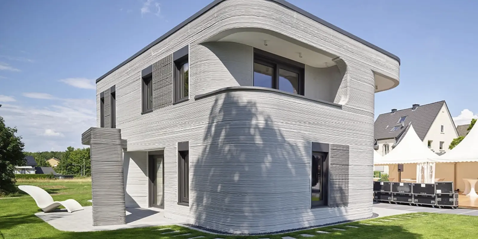 Construcción de casa impresa en 3D
