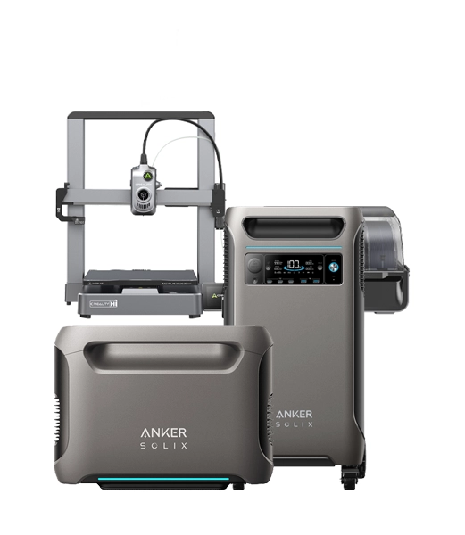 16 Impresoras Creality Hi Combo + Anker SOLIX F3800 + Anker SOLIX BP3800