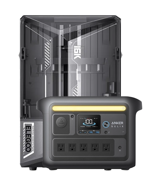 2 Impresoras Saturn 4 Ultra 16K + Anker SOLIX C800X