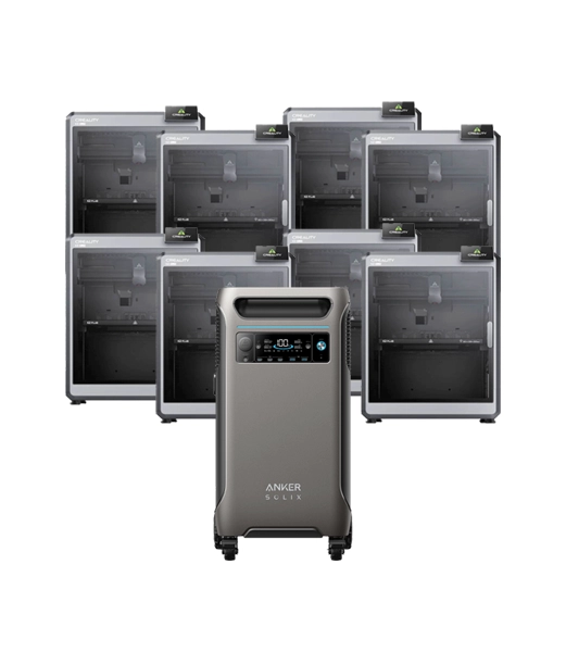 8 Impresoras K2 Plus Creality + Anker SOLIX F3800