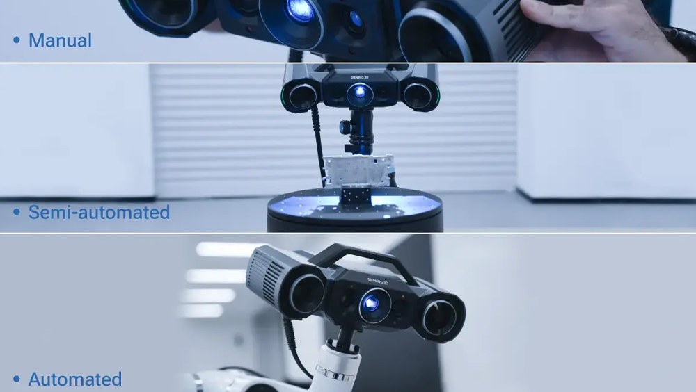 OptimScan Q12 Shining 3D Modos de exposición