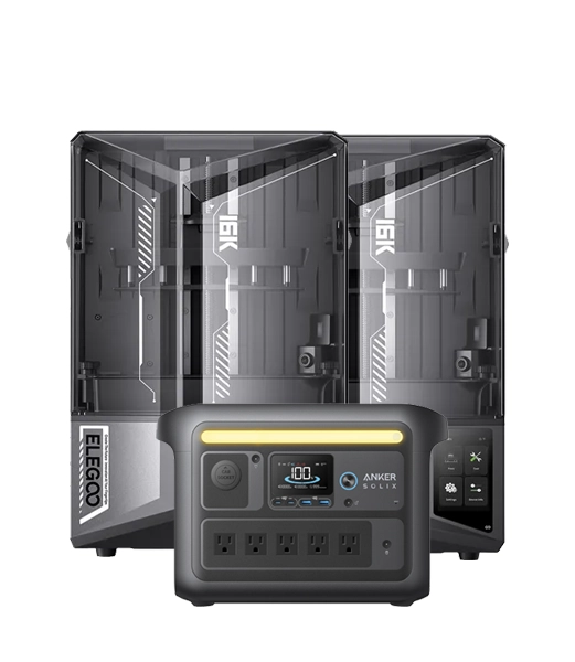 2 Impresoras Saturn 4 Ultra 16K + Anker SOLIX C800X
